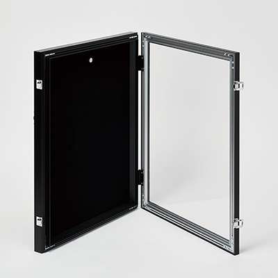 ユニフォームケース（Lサイズ）／両面通常アクリル／前開き式／ビターフレーム ポスターフレーム】前開き式ユニフォームケース L(フレーム：ビター