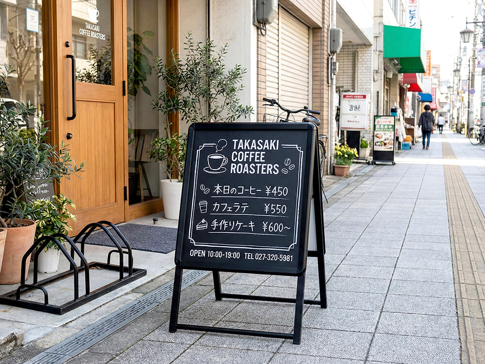 高崎市 スタンド看板